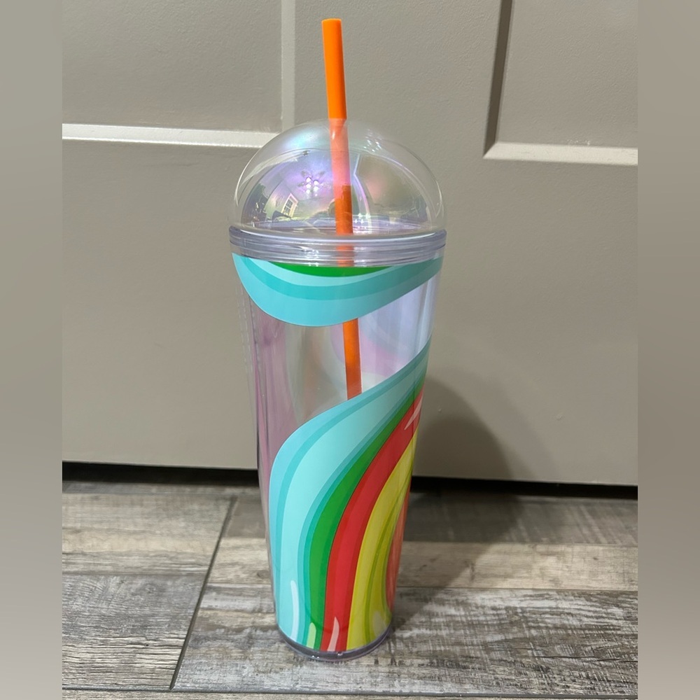 Starbucks 2025 Summer Collection 24oz Cold Cup iridescent vibrant multi-color - Picture 2 of 6
